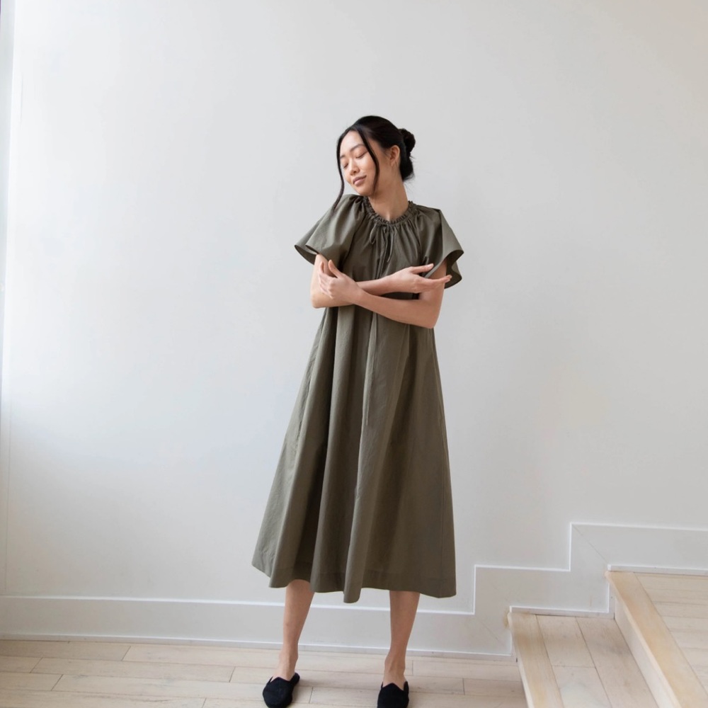 The Loom Tent Dress, Dusty Olive